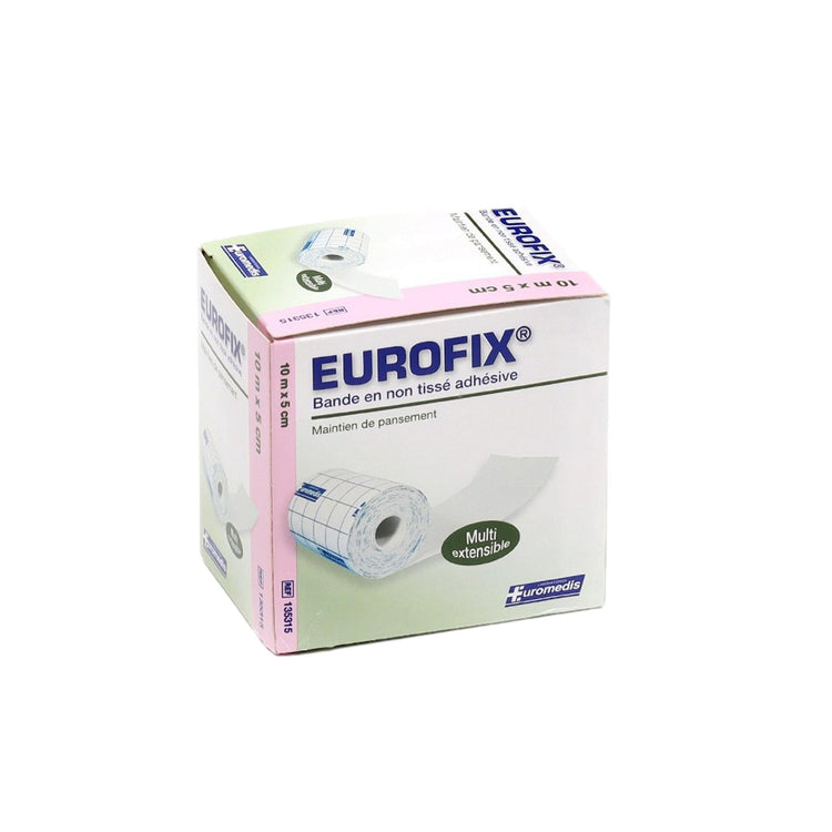 Bande de 10m adhésive non-tissée - 2 dimensions - Eurofix by Euromédis