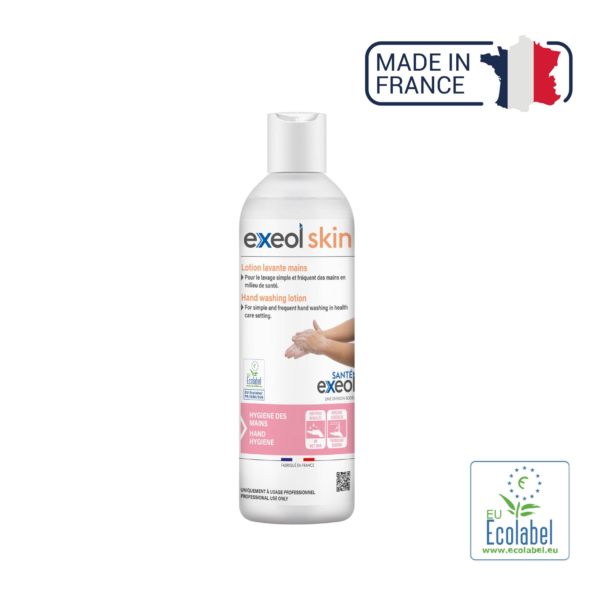 Lotion lavante mains et corps - Exeol skin - Sodel