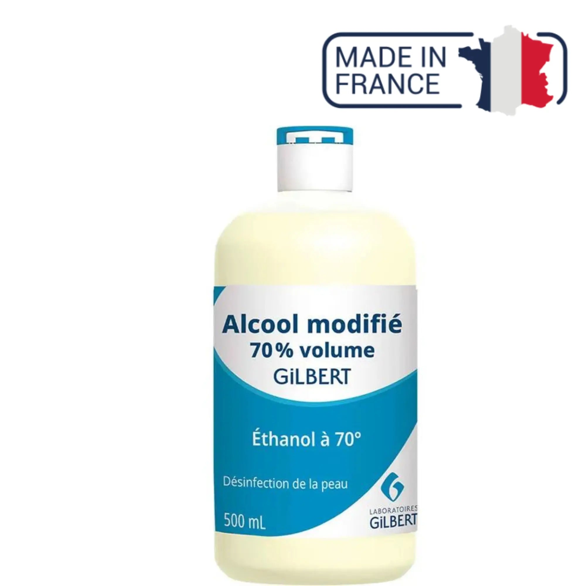 Alcool modifié 70° volume - 5 contenances - Laboratoires Gilbert - My Podologie