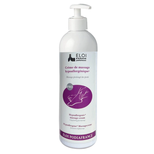 Crème neutre de massage hydratante hypoallergénique - 500 ml - Eliderma - My Podologie