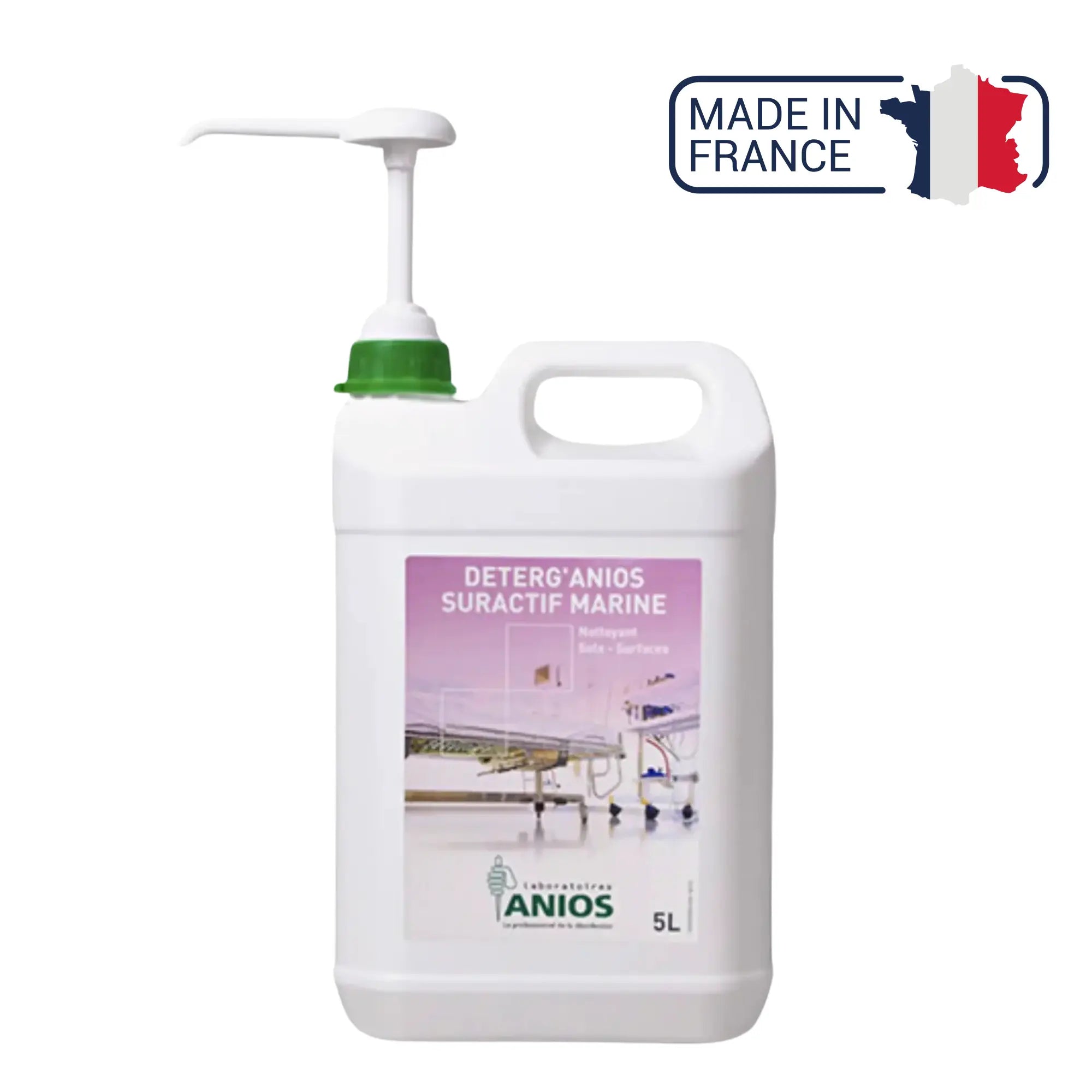 Deterg'anios suractif Marine - Sols et Surfaces - Effet mouillant, dispersant et solubilisant - 1 L ou 5L - Anios Anios  5-L