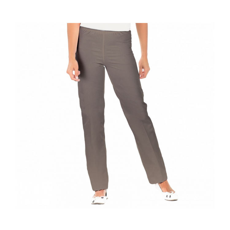 Manu - Pantalon Taupe - Mixte - Ceinture élastique - Sans poche My Blouse