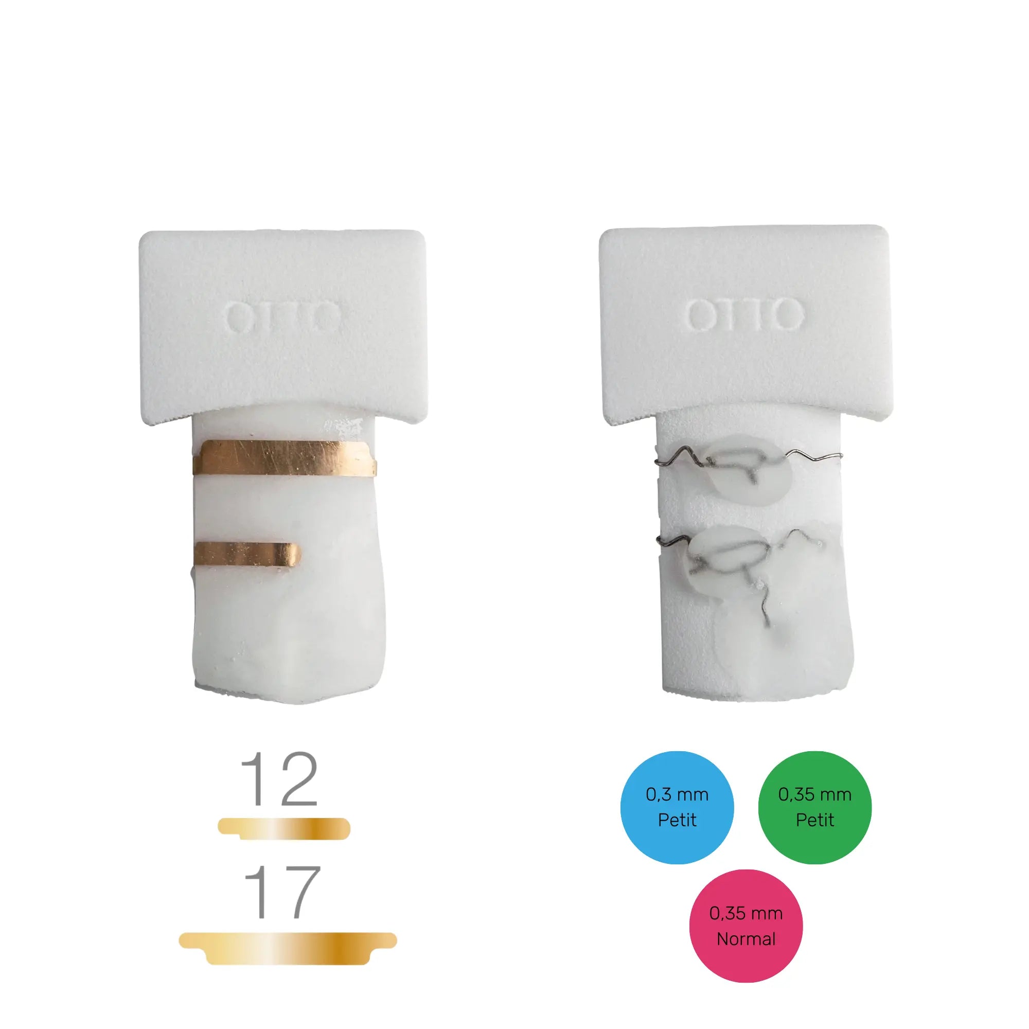 Modèle d'ongle d'entrainement pour orthonyxie - 5 pièces - Différents modèles - Ruck - My Podologie